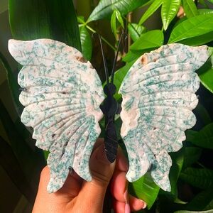 Moss agate butterfly | crystal